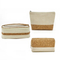 Cotton Canvas Organizing Bag Original Color Wood Grain Travel Washing and Storage Bag Set Environmentally Friendly Cork Makeup Bag