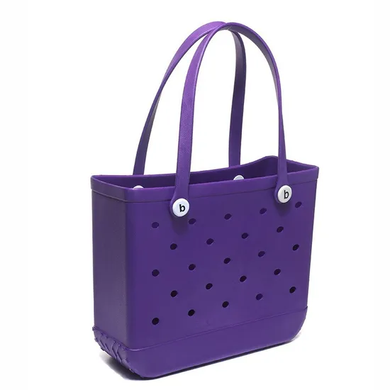 EVA Injection Molded Beach Bag EVA Basket Hole Bag European and American Beach Portable Beach Basket