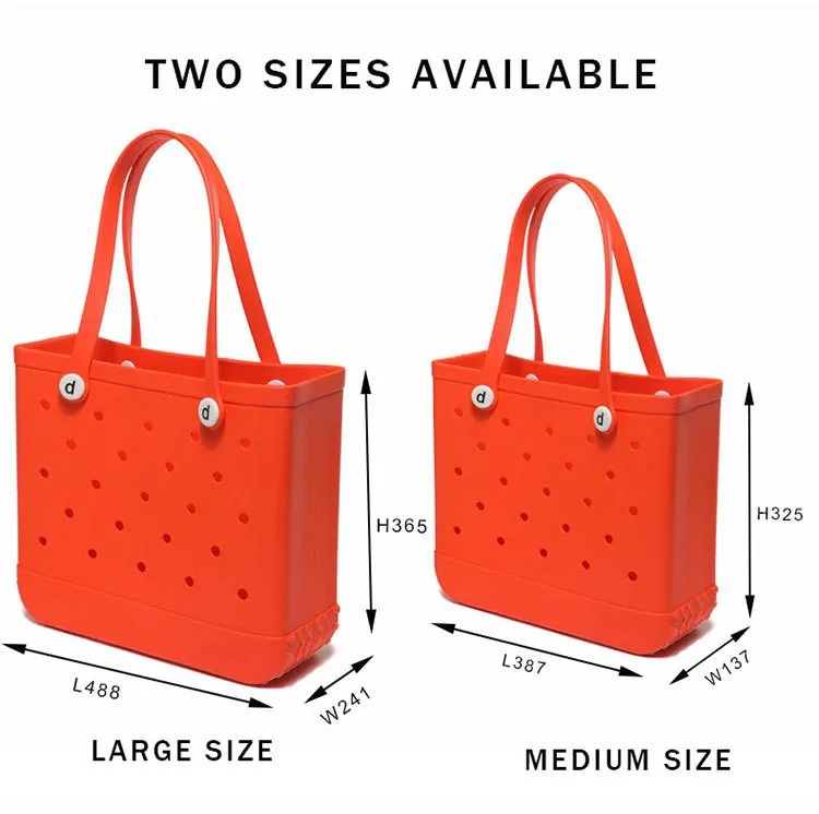 EVA Injection Molded Beach Bag EVA Basket Hole Bag European and American Beach Portable Beach Basket