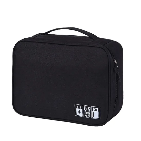 Data Cable Storage Bag Travel Power Bank Earphone Storage Box Multifunctional Divided Digital Bag