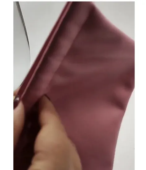 Leather-Embossed Logo Pink for Easy Carrying of Makeup Pouch