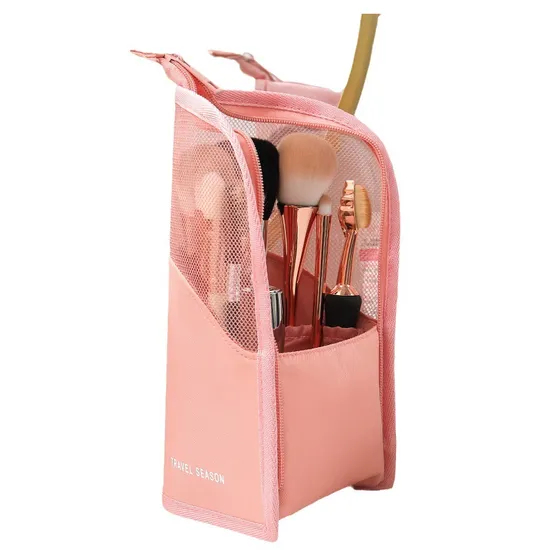 Large Capacity Eyebrow Pencil Bag Portable Makeup Bag Waterproof and Visible Makeup Storage Bag