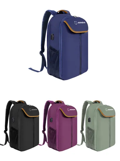 Independent Shoe Layer Backpack New High-Capacity USB Port Charging Travel Computer Bag Laptop Bag Computer Bag