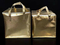 Golden Laser Film Portable Non-Woven Fabric with Cotton Delivery Plus Logo Thermal Insulation Bag