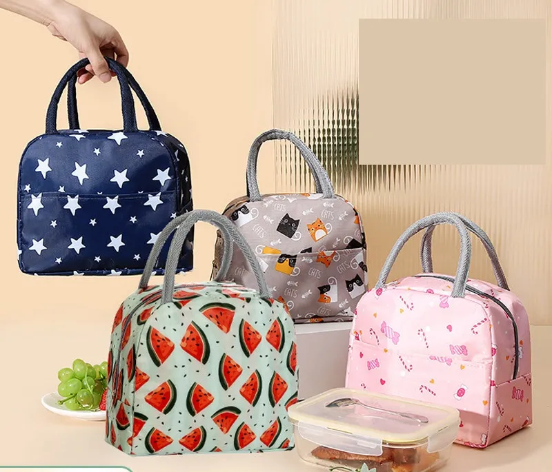 Large Capacity Small Fresh Printing Ice Pack Printing Portable Portable Thermal Insulation Bag