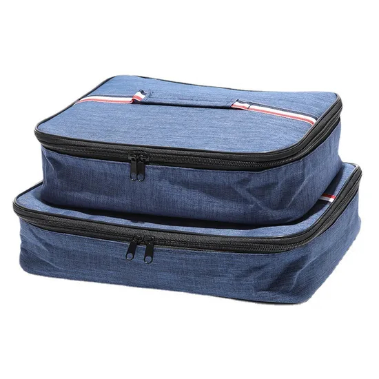 Cationic Lunch Box Insulated Portable Bento Square Flat Bento Bag