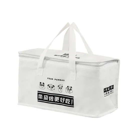 Portable Takeaway Box Food Preservation Non Woven Aluminum Foil Can Be Customized Insulated Bag