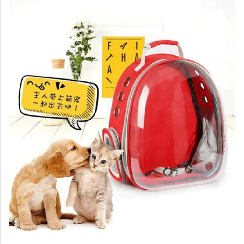 Semi-Space Panoramic Transparent Portable and Breathable Large-Capacity Dog and Cat Backpack