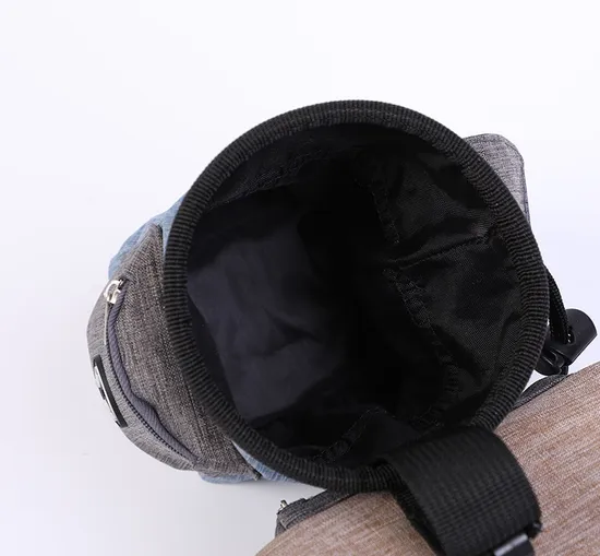 Printed Logo Portable Outdoor Pet Dog Food Waist Bag