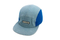 Color Blocking Corduroy Logo Flat Brim Baseball Cap