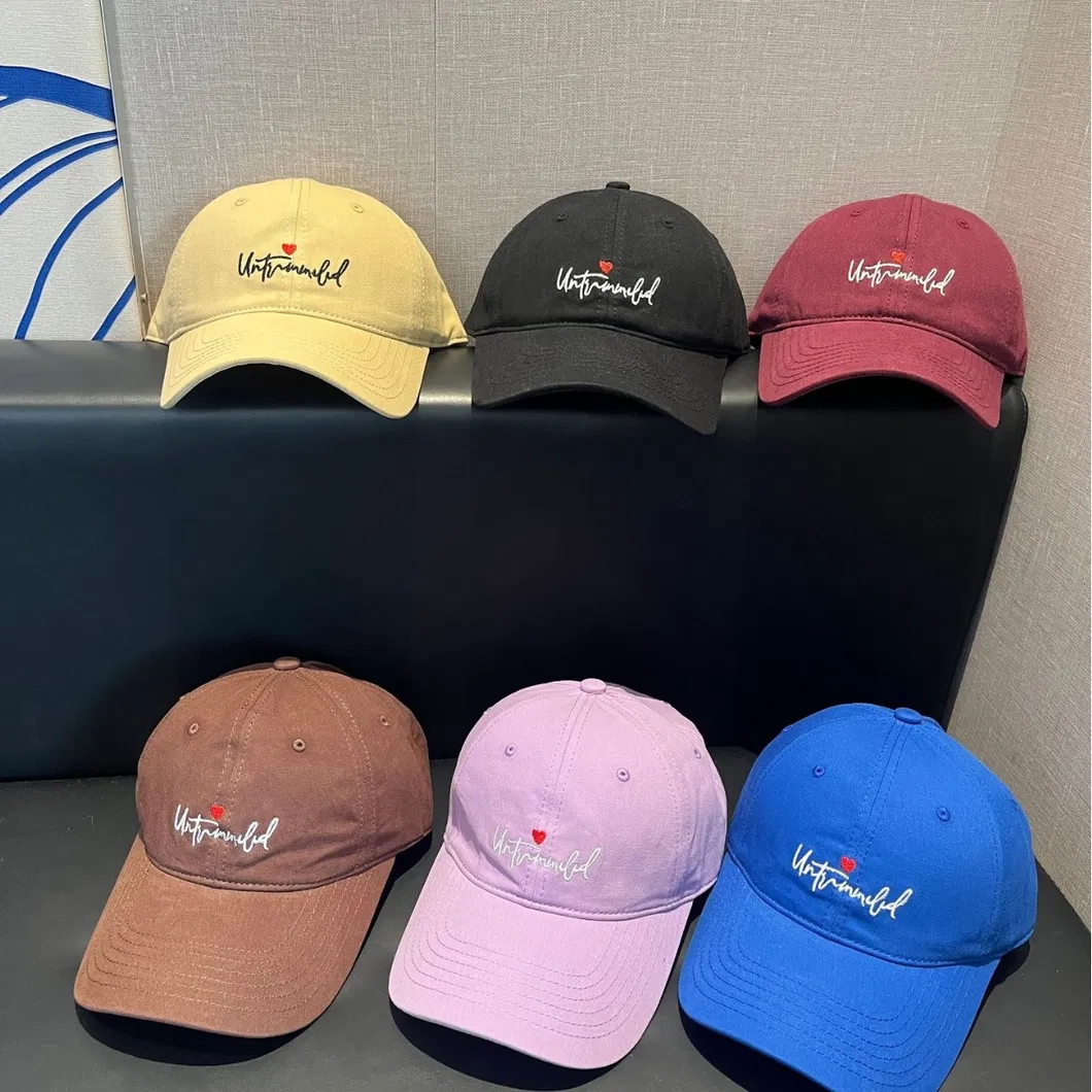 Soft Top Embroidered Letter Sunshade Baseball Cap