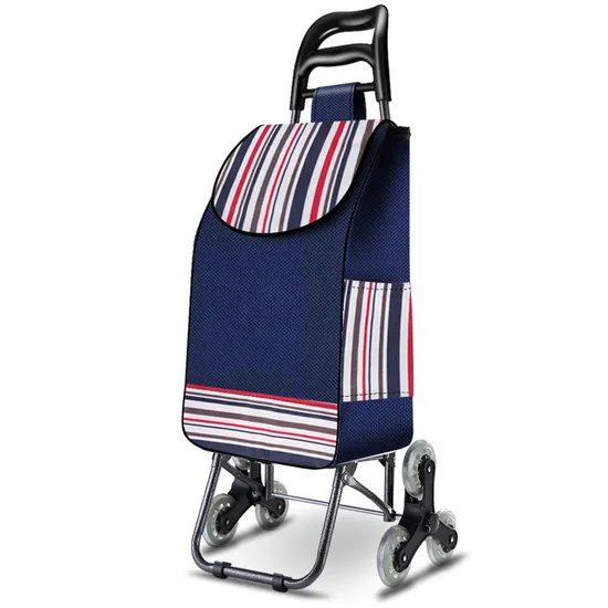 Portable Supermarket Folding Grocery Cart Advertising Two-Wheeled Shopping Cart Trolley Hand Pull Shopping Bag