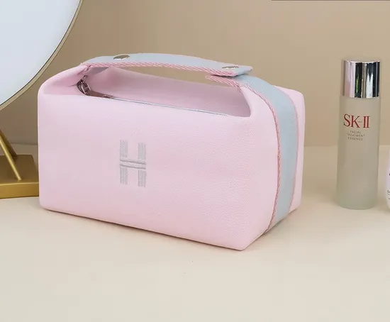 Travel Toiletry Large Capacity Canvas Portable Women′s Cosmetics Storage Bag