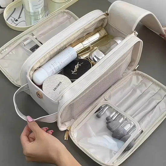 Makeup for Women Large Capacity Portable Travel High-End Brushes Toiletries Storage Bag