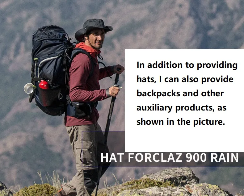 Backpack Bag for Women Fisherman&prime;s Hat Outdoor Sun Protection and Sunshade Hat Sun Hat Men&prime;s Beach Hiking and Fishing Hat