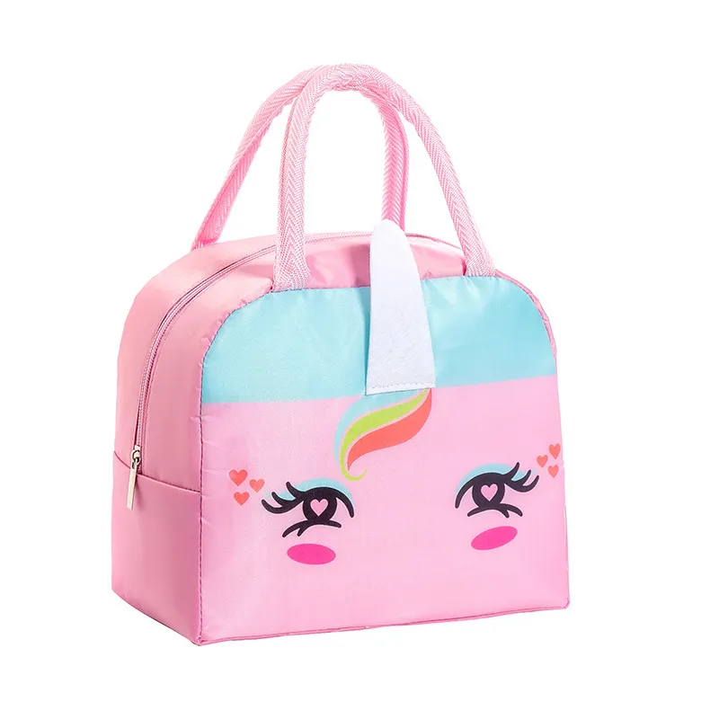 New 3D Cartoon Portable Bento Student Insulated Bag