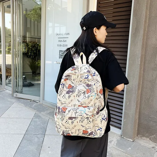 New Fashion Large Capacity Graffiti Travel Backpack
