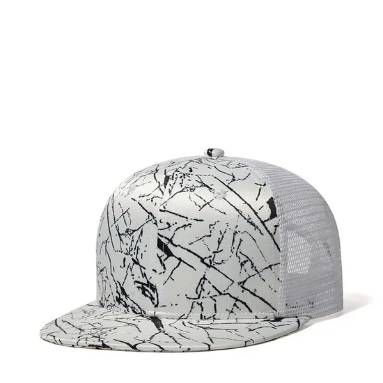 New Street Fashion Men′s and Women′s Lightning Pattern Sunshade Hip-Hop Baseball Cap