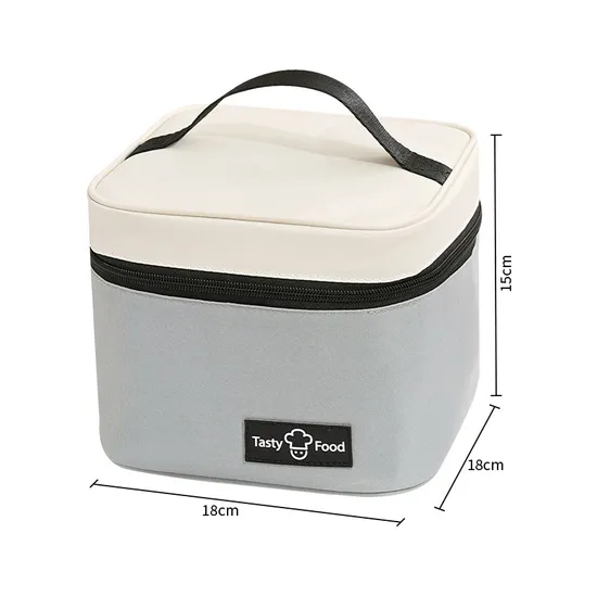 Dopamine Portable Bento Bag Takeaway Student Packing with Rice Insulated Bag Aluminum Foil Thickened Lunch Box Bag