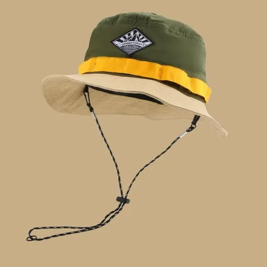 New Color Blocked Foldable Quick Drying Sun Shading Fisherman Hat