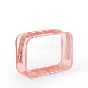 Travel Transparent Wash Three-Piece Set PVC Waterproof Wash Hand-Held Custom Logo Makeup Bag