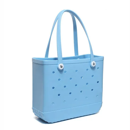 EVA Injection Molded Beach Bag EVA Basket Hole Bag European and American Beach Portable Beach Basket