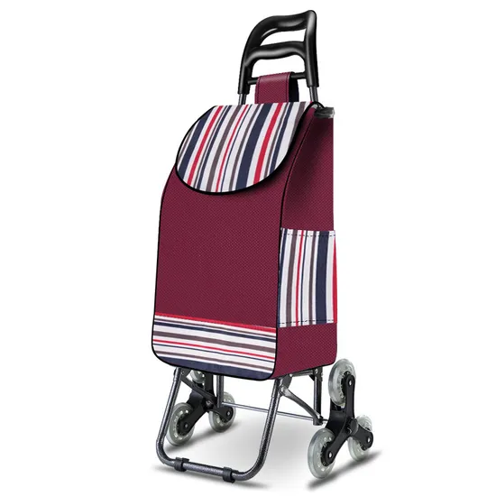 Portable Supermarket Folding Grocery Cart Advertising Two-Wheeled Shopping Cart Trolley Hand Pull Shopping Bag