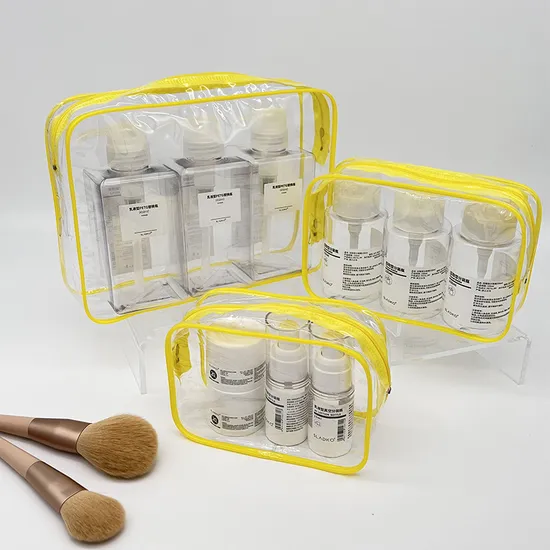Transparent Waterproof Men′s and Women′s Travel Business Trip Storage Business Hand-Held Cosmetics Zipper Bag