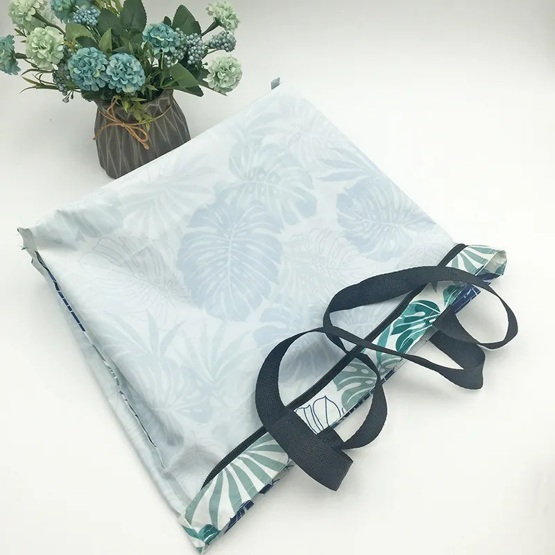 Silk Screen Canvas Tote Bag Crossbody Shopping Storage Bag