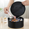 New Hand-Held Three-Dimensional Black Cylindrical High-Capacity Wash Crown Headband Headgear Shockproof Storage Bag