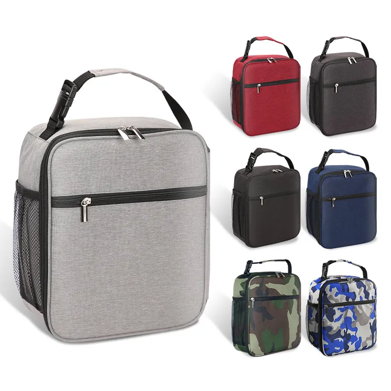 Large Capacity Fresh Oxford Cloth Portable Outdoor Picnic Lunch Box Ice Pack Insulated Bag