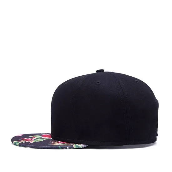 European and American Print Trend Personality Hip-Hop Flat-Brimmed Hat