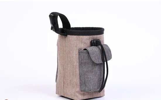 Printed Logo Portable Outdoor Pet Dog Food Waist Bag