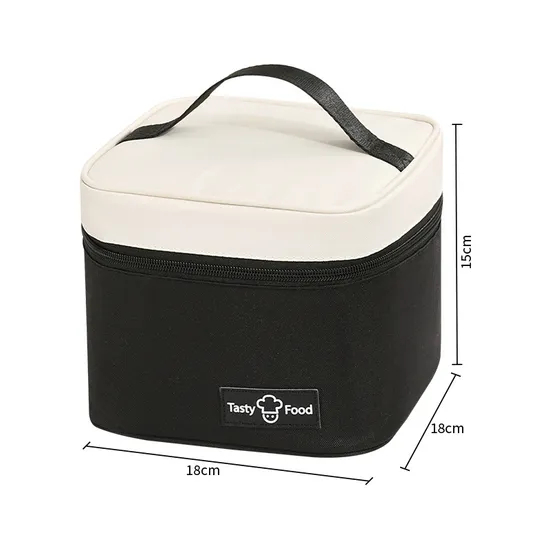 Dopamine Portable Bento Bag Takeaway Student Packing with Rice Insulated Bag Aluminum Foil Thickened Lunch Box Bag