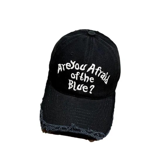 European and American Embroidered Soft Top Pure Cotton Baseball Cap