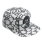 Flat Brim Color Blocking Embroidered Printed Baseball Cap