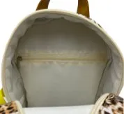 Double Layer Leopard Print Casual Backpack