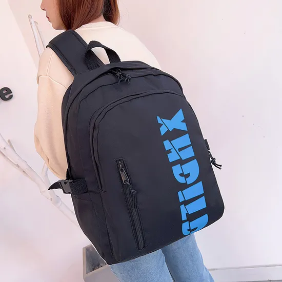 Large Capacity Minimalist Letter Printed Casual Backpack