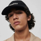 Letter Logo Embroidered Dome Curved Brim Baseball Cap Duck Tongue Cap
