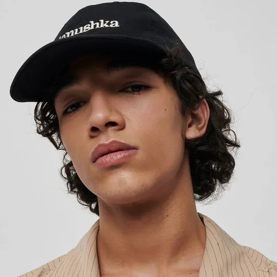 Letter Logo Embroidered Dome Curved Brim Baseball Cap Duck Tongue Cap
