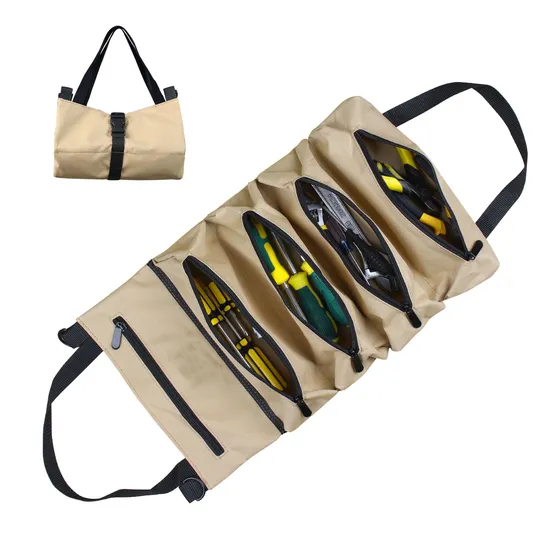 Gebo Wolf Tool Bag Large Cross Border Hot Mining Oxford Cloth Electrician Bag Car Portable Multi-Functional Hardware Tool Bag