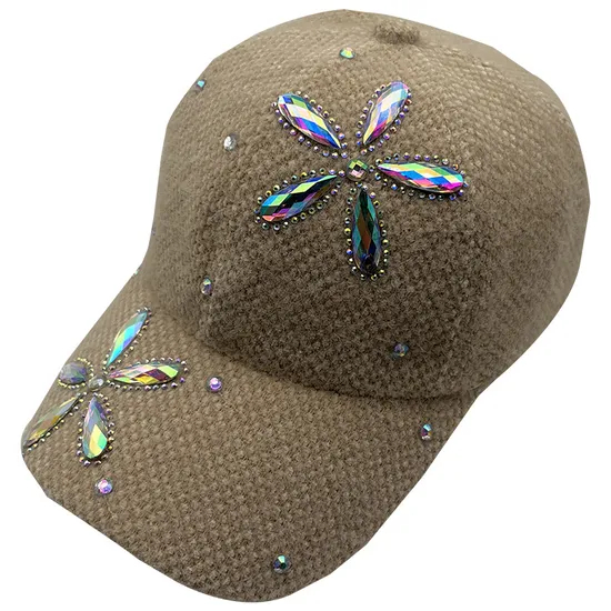 Women′s Autumn and Winter Thickened Warm Water Diamond Duck Tongue Hat