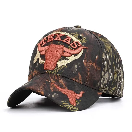 European and American New Camouflage Rooster Wild Embroidery Outdoor Hip-Hop Sunscreen Baseball Cap