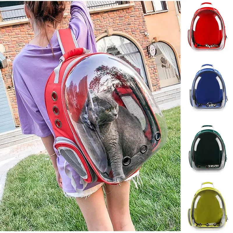 Semi-Space Panoramic Transparent Portable and Breathable Large-Capacity Dog and Cat Backpack