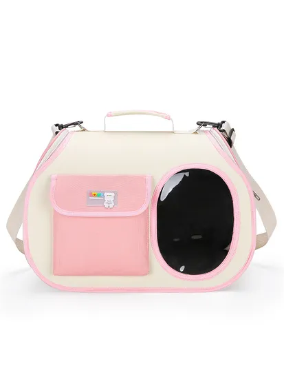 Stylish and Breathable Square Foldable Portable Pet Bag for Going out