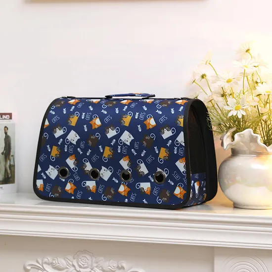 Cross-Border Portable Hand to Carry out Breathable Folding Cross Pet Bag