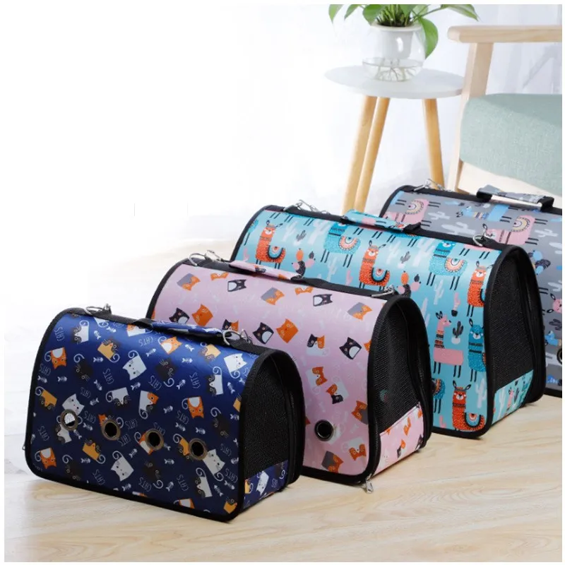 Cross-Border Portable Hand to Carry out Breathable Folding Cross Pet Bag