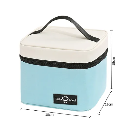 Dopamine Portable Bento Bag Takeaway Student Packing with Rice Insulated Bag Aluminum Foil Thickened Lunch Box Bag