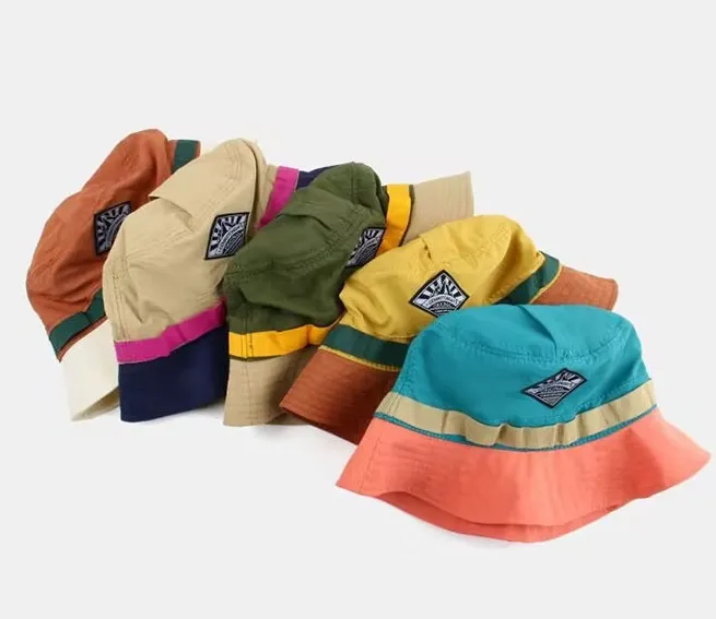 New Color Blocked Foldable Quick Drying Sun Shading Fisherman Hat