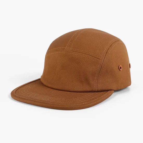 Soft Top Embroidered Logo Flat Brim Baseball Cap